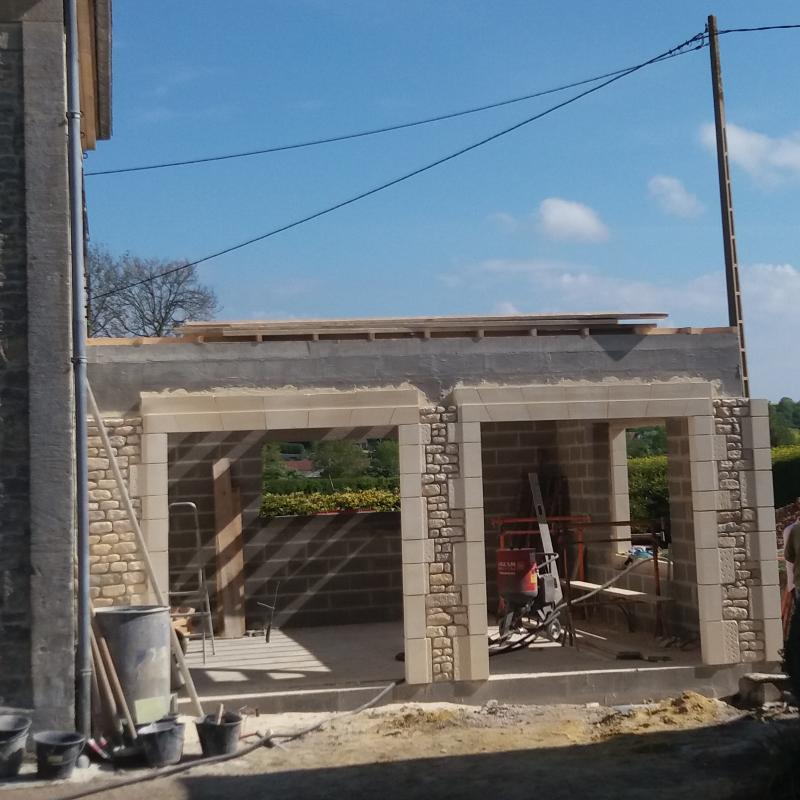 Réalisation d'une extension de maison près de bayeux